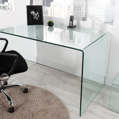 Písací stôl Fantome 120cm sklo