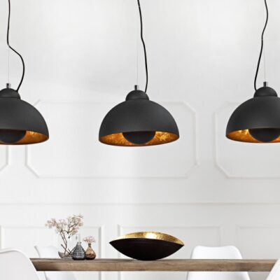 Závesná lampa Studio 3 black gold