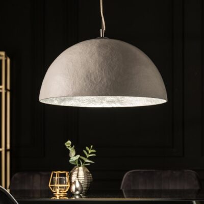 Závesné svetlo Žiarivá biela strieborná 50cm