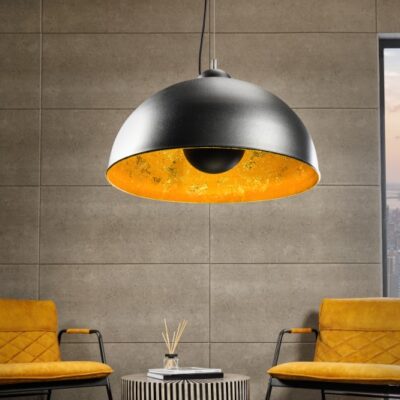 Štúdio závesné svetlo čierne zlato