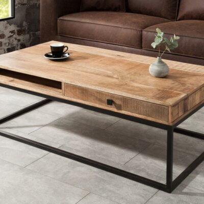 Konferenčný stolík Iron Craft 100cm natural Mango