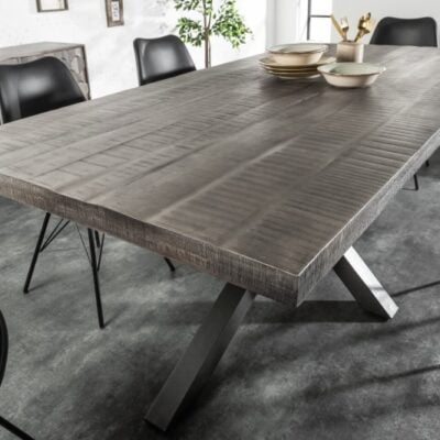 Jedálenský stôl Galaxy 200cm mango sivá