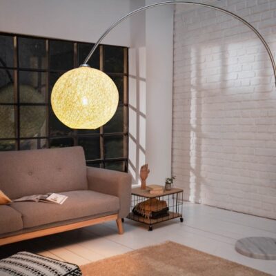 Stojacia lampa Cocooning 205cm biela