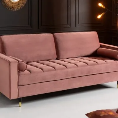 Pohovka COZY VELVET 220 cm staroružový zamat