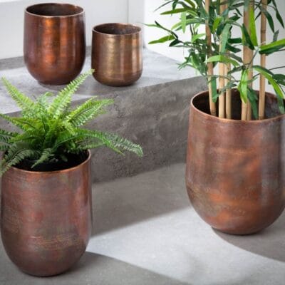 Kvetinová sada 2 veľkých žiarových medených