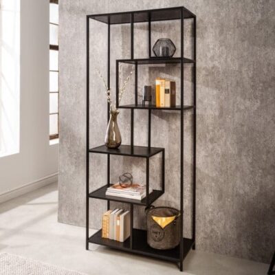 Polica Slim Line 185x77cm čierny jaseň