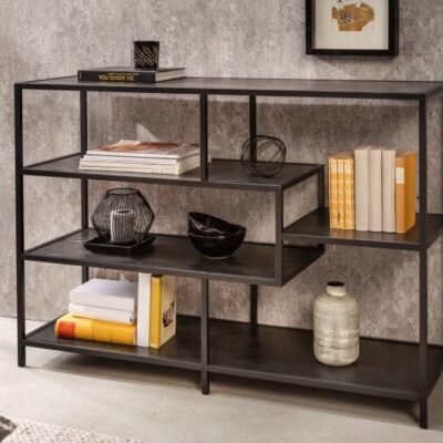 Polica Slim Line 115x80cm čierny jaseň