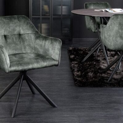 Stolička Loft zelené otočné