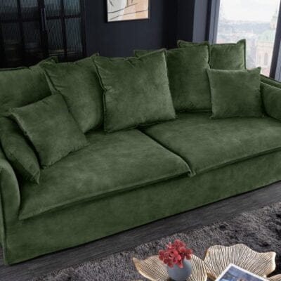 Trojmiestná pohovka HEAVEN 200 cm tmavozelený zamat