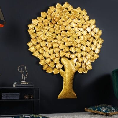 Nástenná dekorácia Strom života 170cm zlatá