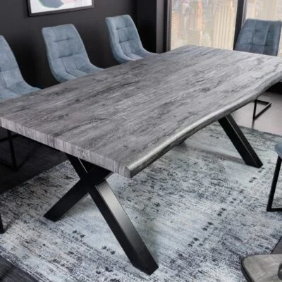 Jedálenský stôl WILD 160cm šedy divoký dub