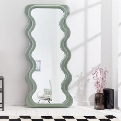 Nástenné zrkadlo Curvy 160cm šalvia zelená