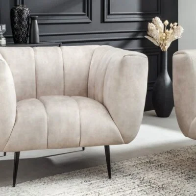 Kreslo Ablesse champagne black