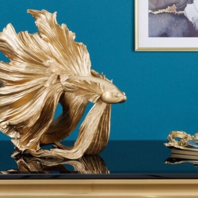 Ozdobná rybka Crowntail 35cm zlatá
