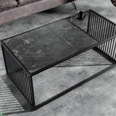 Konferenčný stolík Architecture 100 cm mramorový vzhľad