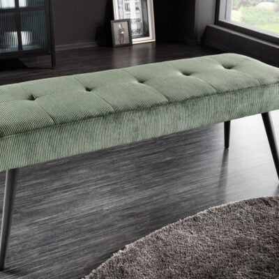 Lavička Boutique 100cm zelená šnúra