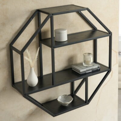 Nástenná polica Slim Line 75cm čierny jaseň