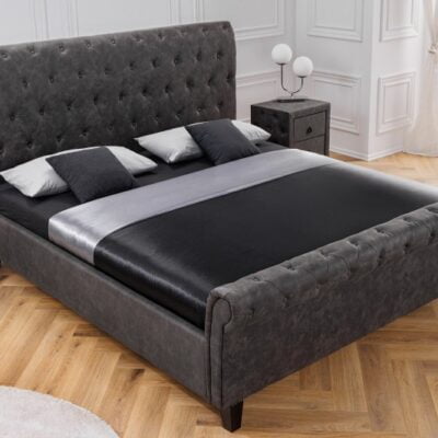 Posteľ Kensington 160x200cm tmavo šedá