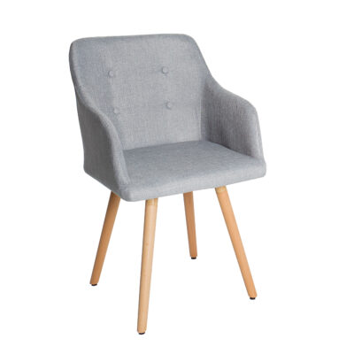 Štruktúra lakťovej opierky stoličky Scandinavia svetlo šedá