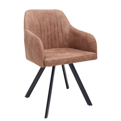 Stolička Lucca vintage hnedá