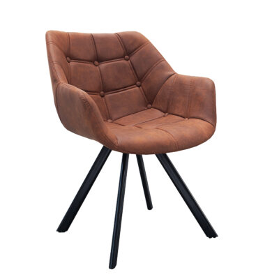 Stolička Dutch Courturier starožitná hnedá