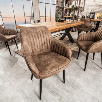 Stolička Aurin lakťová opierka šedá