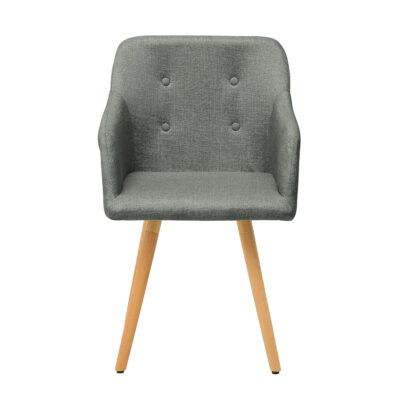 Stolička Scandinavia štruktúra lakťovej opierky šedá