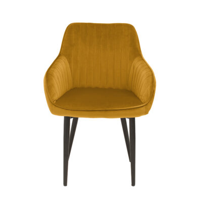 Stolička Aurin lakťová opierka horčicová žltá