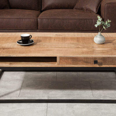 Konferenčný stolík Iron Craft 100cm natural Mango