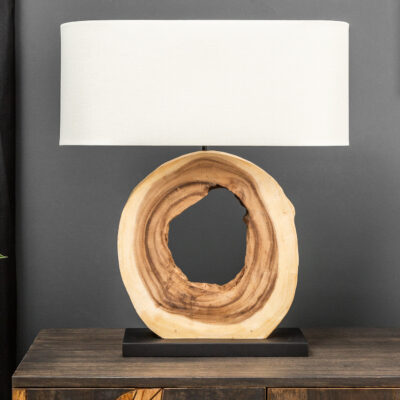 Stolná lampa OrganicArtwork 55cm orech