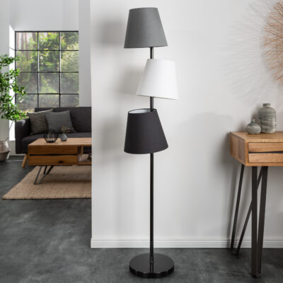 Stojacia lampa Levels 163cm čierna šedá