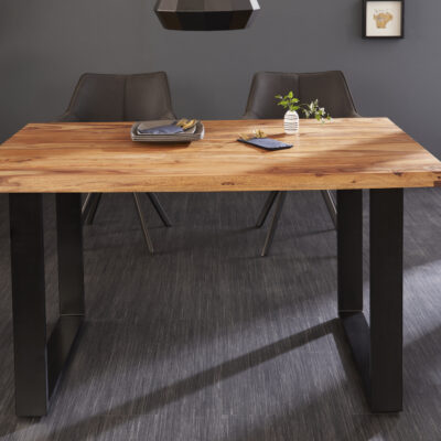 Jedálenský stôl Iron Craft 120cm Sheesham 45mm