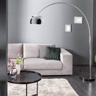 Stojacia lampa Big Bow chróm 170-205cm