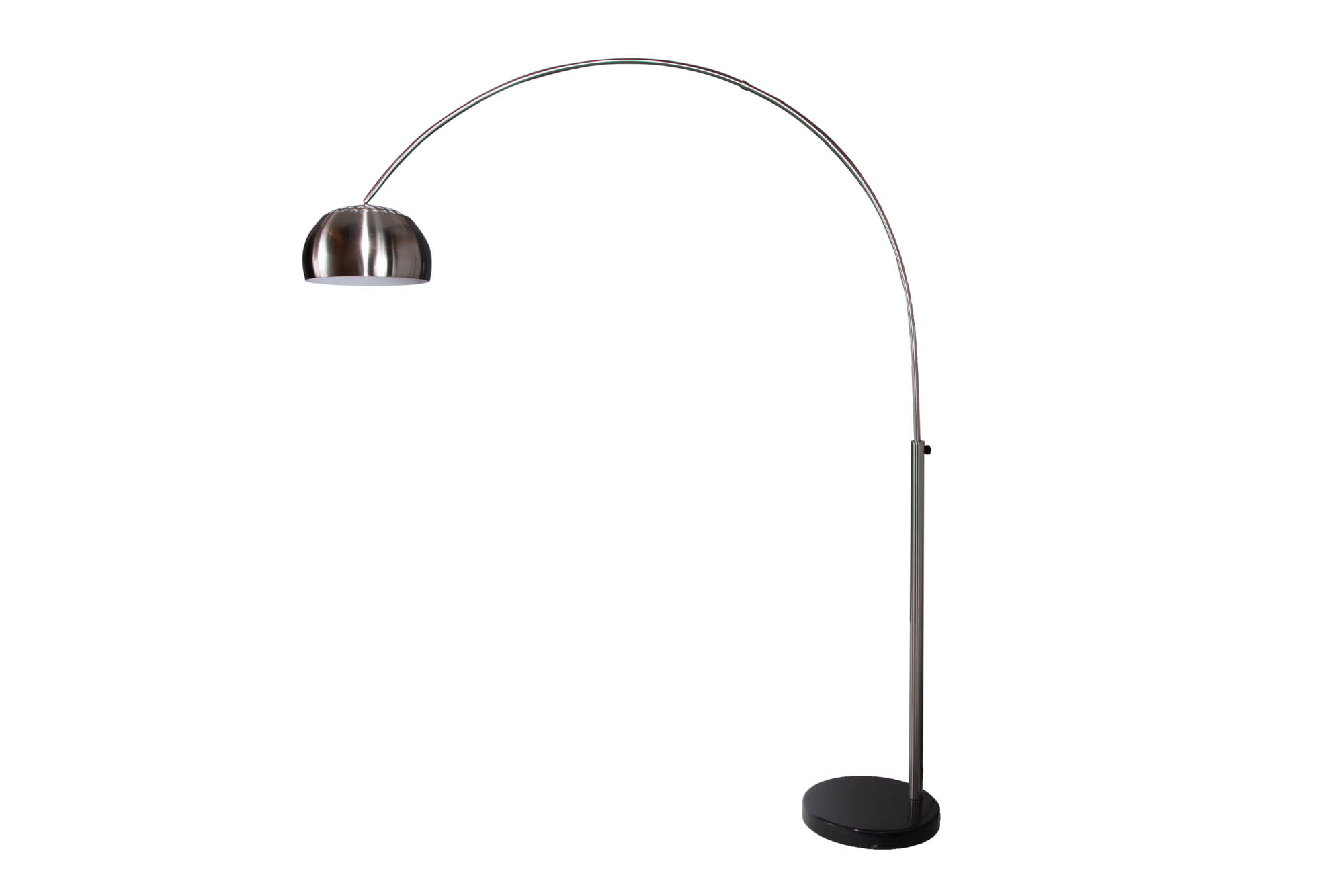 Stojacia lampa Big Bow brúsený chróm 170-210cm – Obrázok 6
