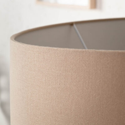 Stojacia lampa z naplaveného dreva Rousilique béžová