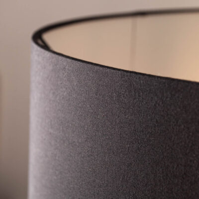 Stojacia lampa Rousilique 180cm čierne naplavené drevo