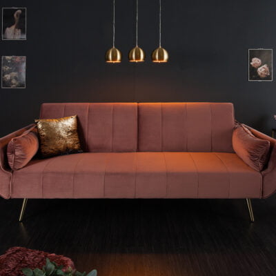 Rozkladacia pohovka Divani II staroružový zamat