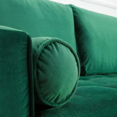 Rohová sedačka Cosy Velvet II smaragdovo zelený zamat