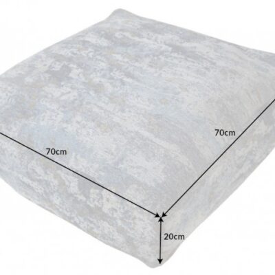 Podlahový vankúš abstraktný 70x70 cm modro béžový