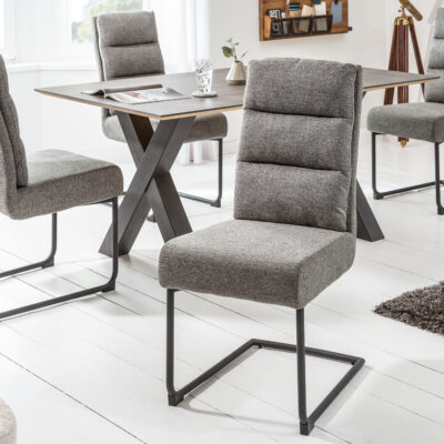 Stolička konzolová Comfort štruktúrovaný materiál sivá