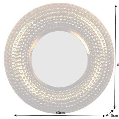 Zrkadlo Orient okrúhle 60cm zlaté