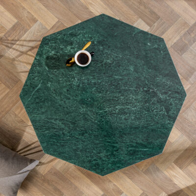 Konferenčný stolík Diamond 69cm mramor zelený