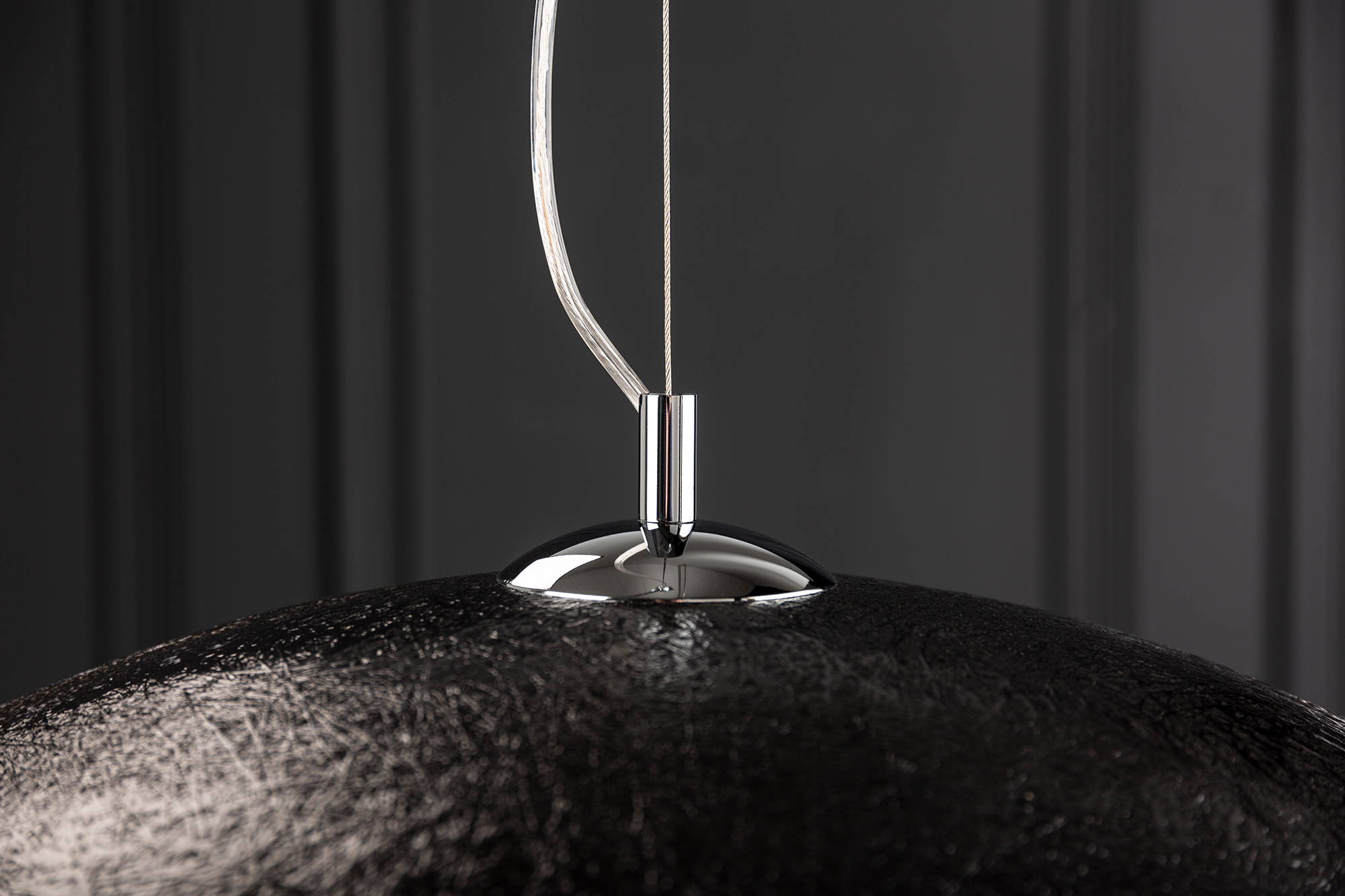 Závesné svetlo Žiarivé čierne zlato 70cm – Obrázok 4