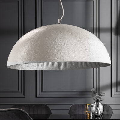 Závesné svetlo Žiarivá biela strieborná 70cm