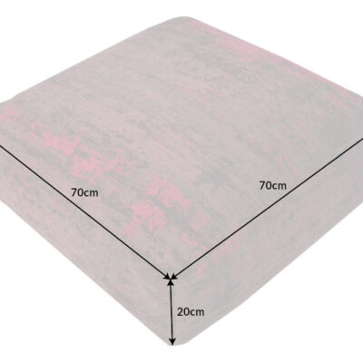 Podlahový vankúš Modern Art 70cm červeno-ružový