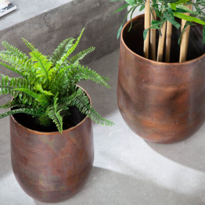 Kvetinová sada 2 veľkých žiarových medených