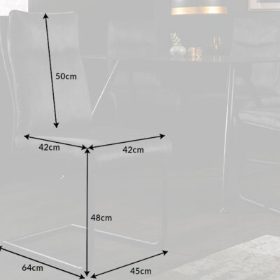 Stolička konzolová Comfort grey velvet