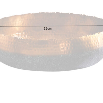 Ozdobná miska Orient 52cm zlatá s patinou