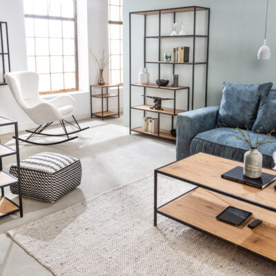 Polica Slim Line 185x77cm dub divoký čierny