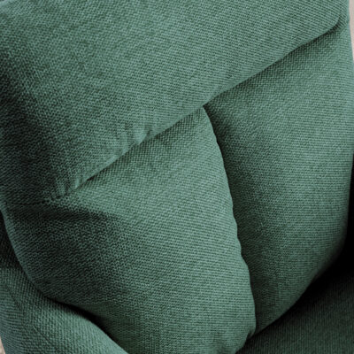 Retro stolička Big George zelená otočná 360